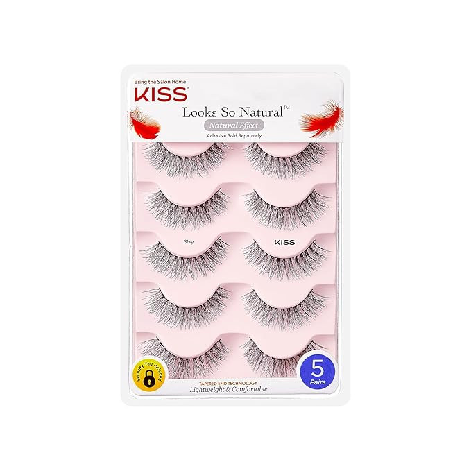 KISS Looks So Natural False Eyelashes Multipack, Lightweight & Comfortable, Natural-Looking, Tape... | Amazon (US)