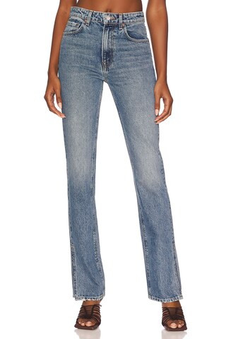 GRLFRND Harlow High Rise Slim Boot with Slit in Divisadero from Revolve.com | Revolve Clothing (Global)