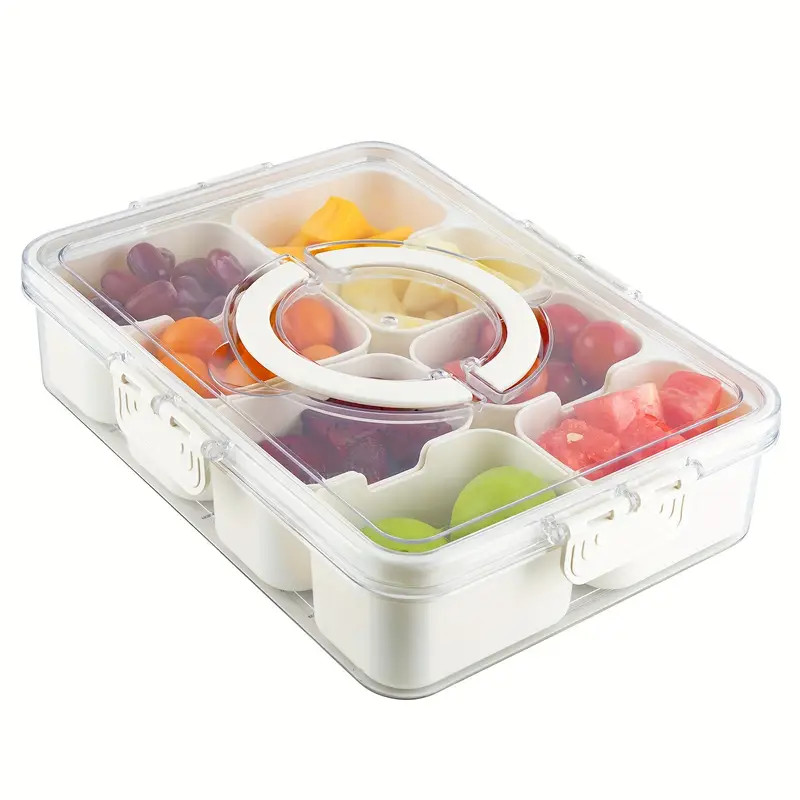 Multi compartment Box Handle Plastic Food Serving Tray Lid - Temu | Temu Affiliate Program