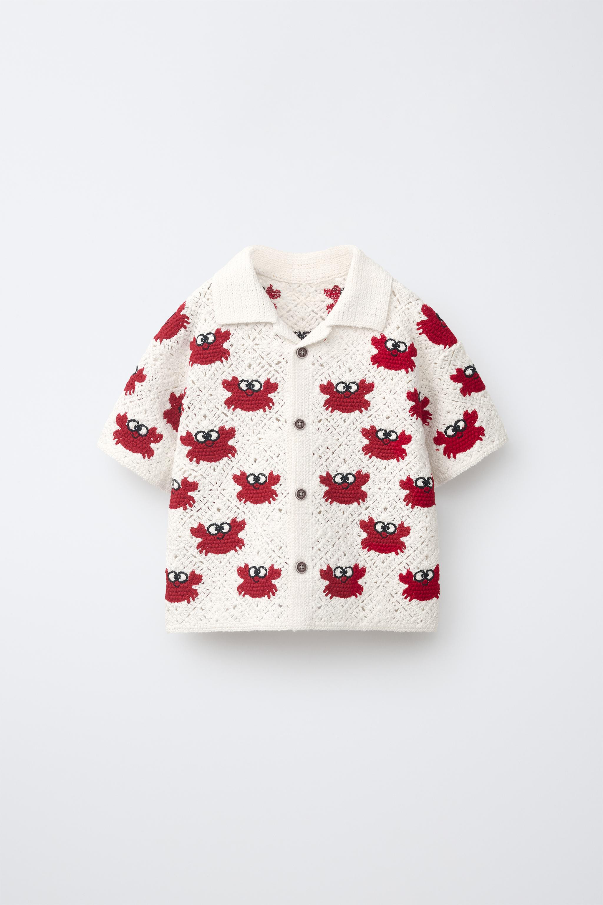 CRAB CROCHET SHIRT | Zara US