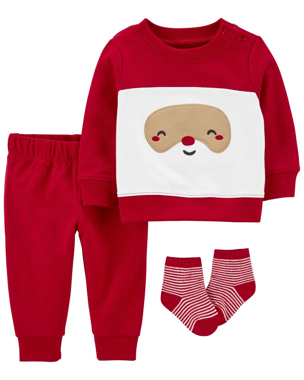 Red/White Baby 3-Piece Santa Outfit Set | carters.com | Carter's