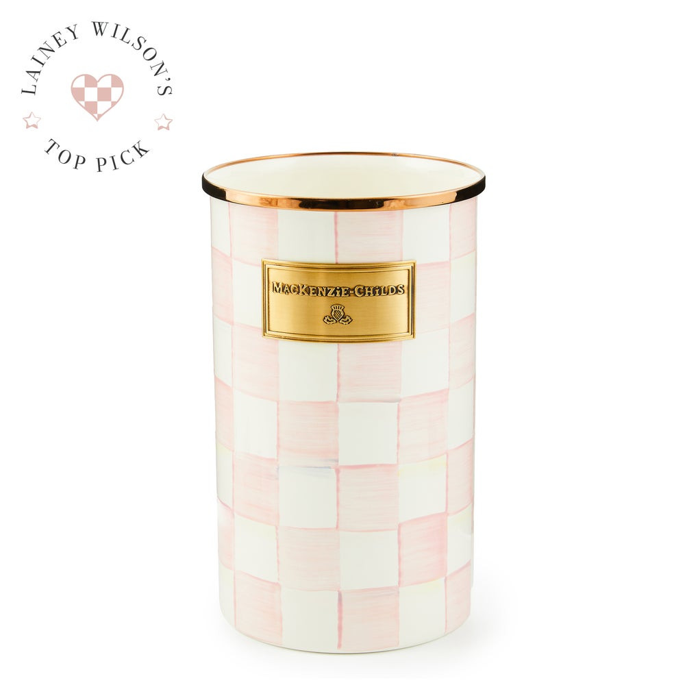 Rosy Check Utensil Holder | MacKenzie-Childs