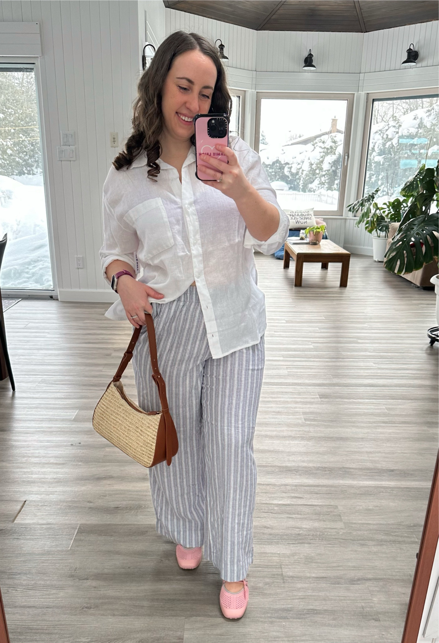 I’m so ready for warmer weather so we can finally wear some cute linen fits! This whole outfit is from Old Navy and I thought it was so cute!! 

#LTKPetite #LTKootd #LTKMidsize