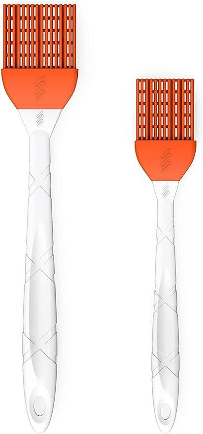 M KITCHEN WORLD Silicone Pastry Brush for Cooking 2 Pieces - Rubber Basting Brush with Grid, Kitc... | Amazon (US)