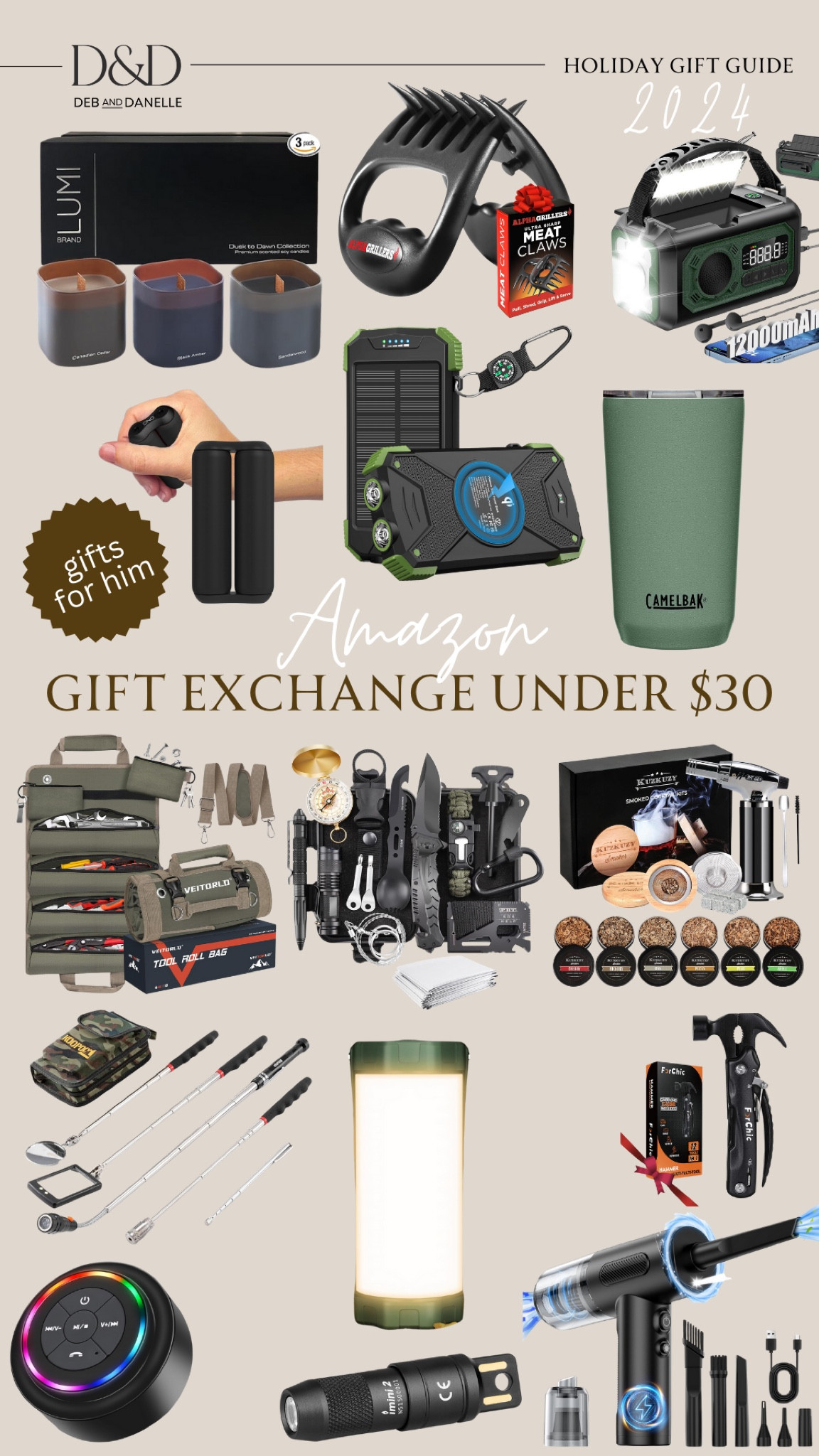 Gifts For Him: I rounded up a bunch of great gift exchange items under $30 for him. We have a majority of these items, though, so they can definitely be used for anyone. #whiteelephant 

#LTKGiftGuide #LTKSaleAlert #LTKFindsUnder50