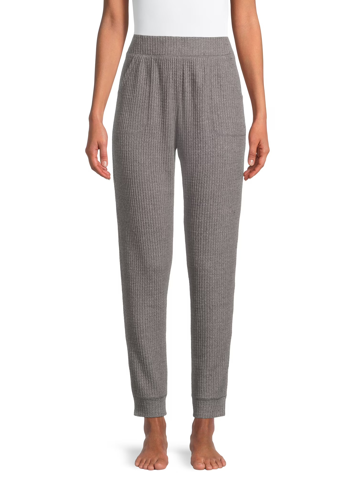 Secret Treasures Women's and Women's Plus Waffle Sleep Joggers - Walmart.com | Walmart (US)