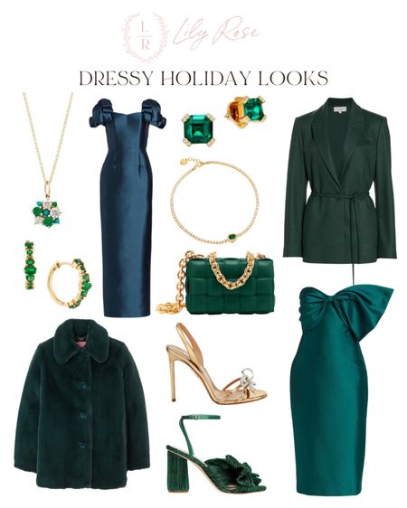 Dressy Holiday Look Jewel-Tones Edition. 🖤

#holidaystyle #holidaylooks #holidaydresses #partydresses #weddinggueststyle

#LTKstyletip #LTKHoliday #LTKwedding