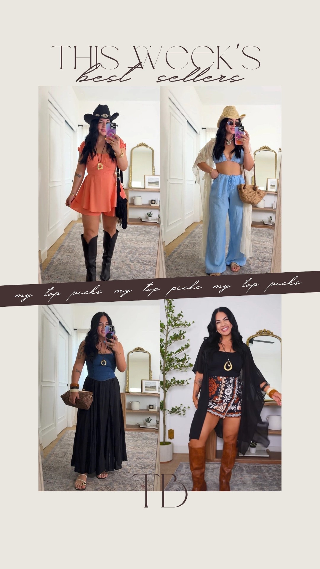 This weeks top sellers!

wearing a size large in all!

amazon, amazon recently ordered, amazon haul, amazon finds, summer outfit, summer outfit inspo, summer outfits, amazon, amazon fashion, midsize, tori block

#LTKgrwm #LTKootd #LTKSeasonal