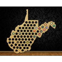 West Virginia Beer Cap Map, Holder, State Maps, Holders, Craft Lovers | Etsy (US)
