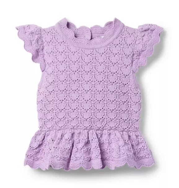 Crochet Peplum Top | Janie and Jack