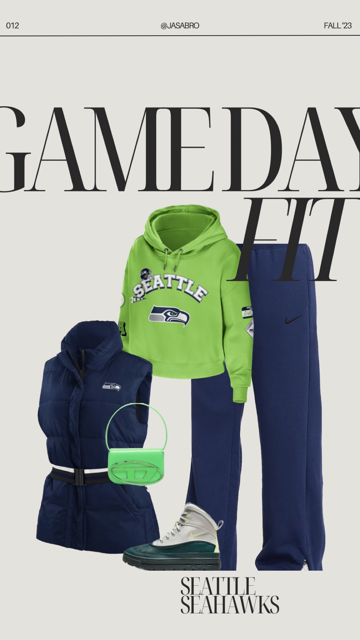 Monday Night football for the Seattle Seahawks 💚

Football fashion, sporty, sport, sport style, NFL, sports wear, sporty outfit, outfit inspo, stylist, comfy outfit, Nike, Fanatics, fall fashion, fall outfit, fall style, outfit ideas, lime green, boots, football outfit, game day outfit

#LTKstyletip #LTKSeasonal #LTKsalealert