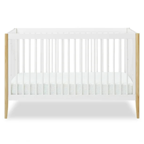 Delta Children Casey 6-in-1 Convertible Crib, Greenguard Gold Certified, Bianca White/Natural - W... | Walmart (US)