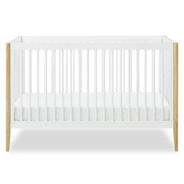 Delta Children Casey 6-in-1 Convertible Crib, Bianca White/Natural | Walmart (US)