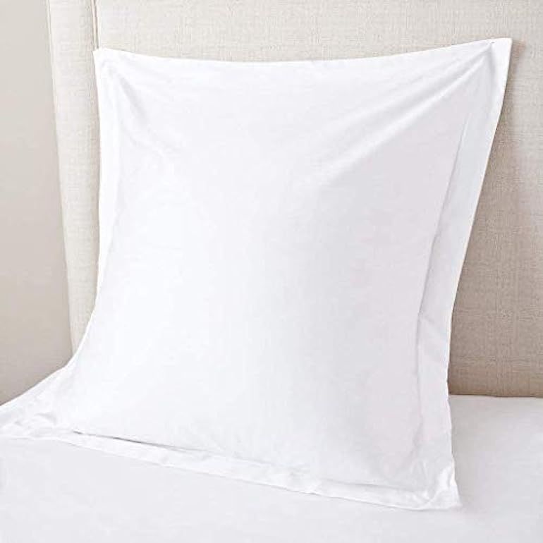 European Square Pillow Shams Set of 2 White 600 Thread Count 100% Egyptian Cotton Pack of 2 Euro ... | Amazon (US)