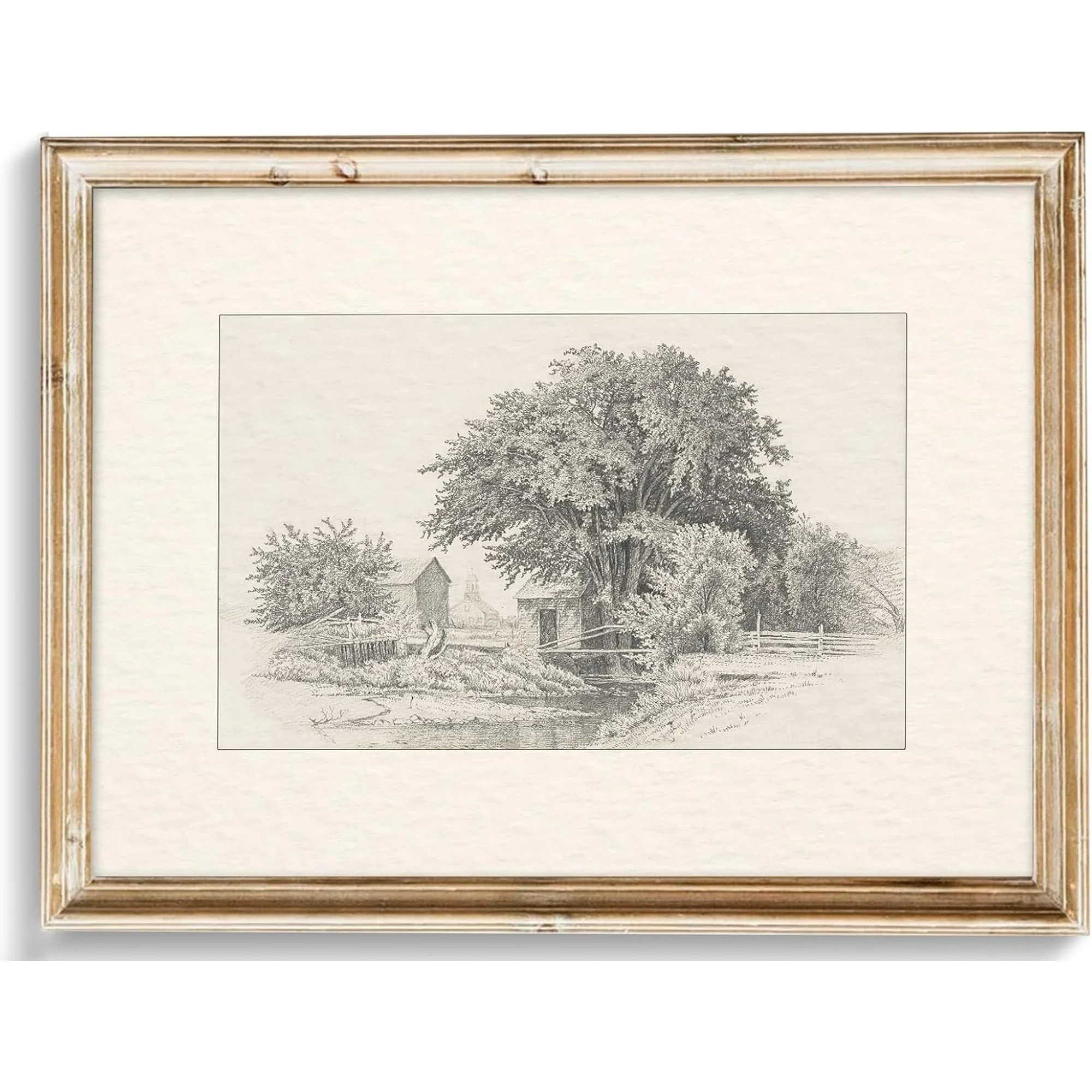 Vintage Wall Art, Classical Wildflower Field Wall Painting Canvas Prints Farmhouse Wall Art Frenc... | Walmart (US)