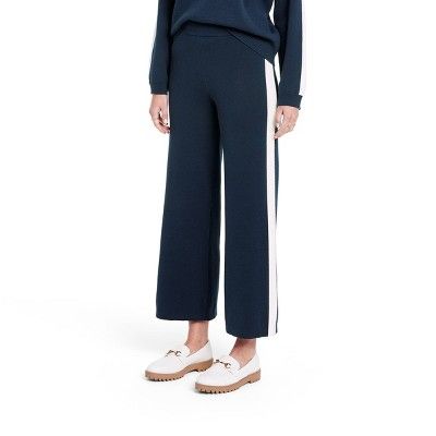 Women's Side Stripe Sweater Pants - La Ligne x Target Navy/White | Target