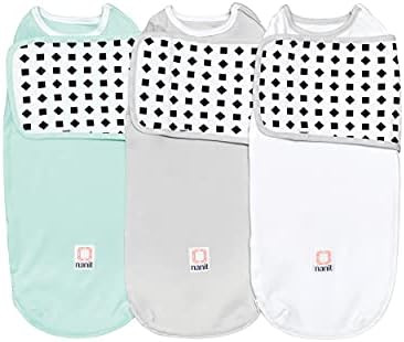 Nanit Breathing Wear Swaddle 3-Pack – Works Pro Baby Monitor to Track Breathing Motion Sensor-F... | Amazon (US)