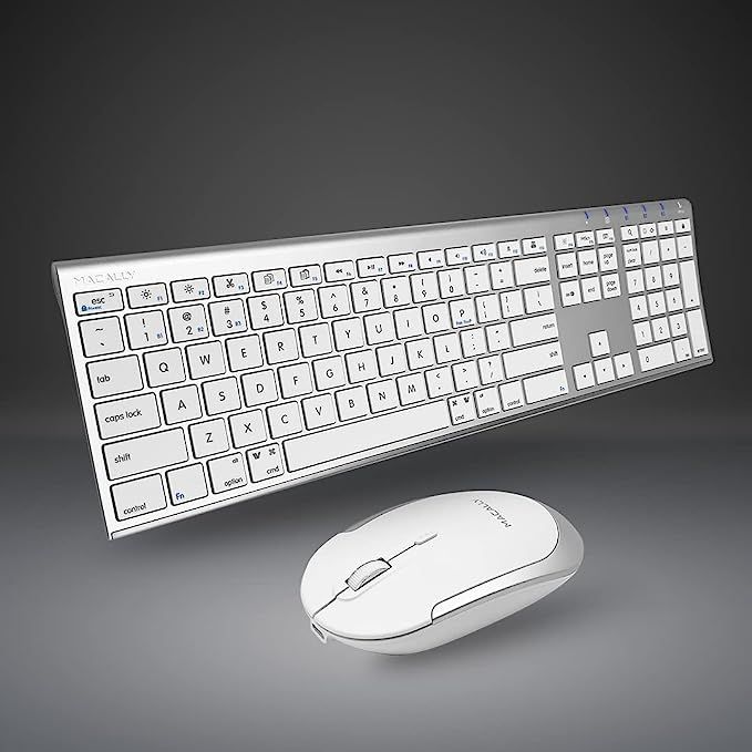 Macally Premium Bluetooth Keyboard and Mouse for Mac - Multi Device - Rechargeable Mac Wireless K... | Amazon (US)