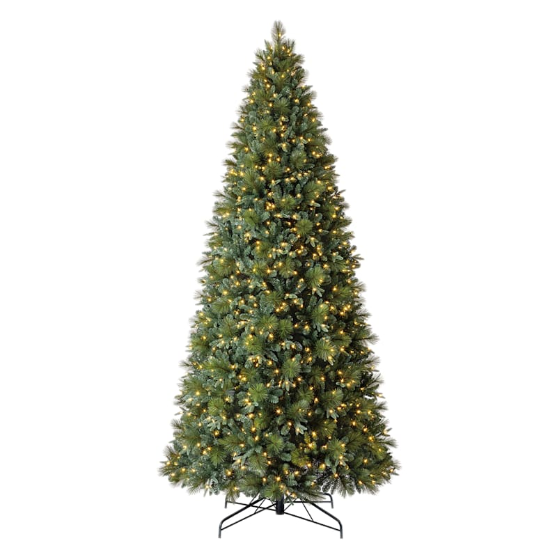 (D3) Pre-Lit LED Mixed Needle Pine Christmas Tree, 12' | At Home