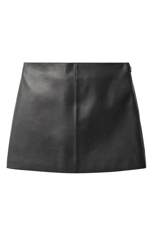 MANGO Faux Leather Miniskirt in Black at Nordstrom, Size Small | Nordstrom