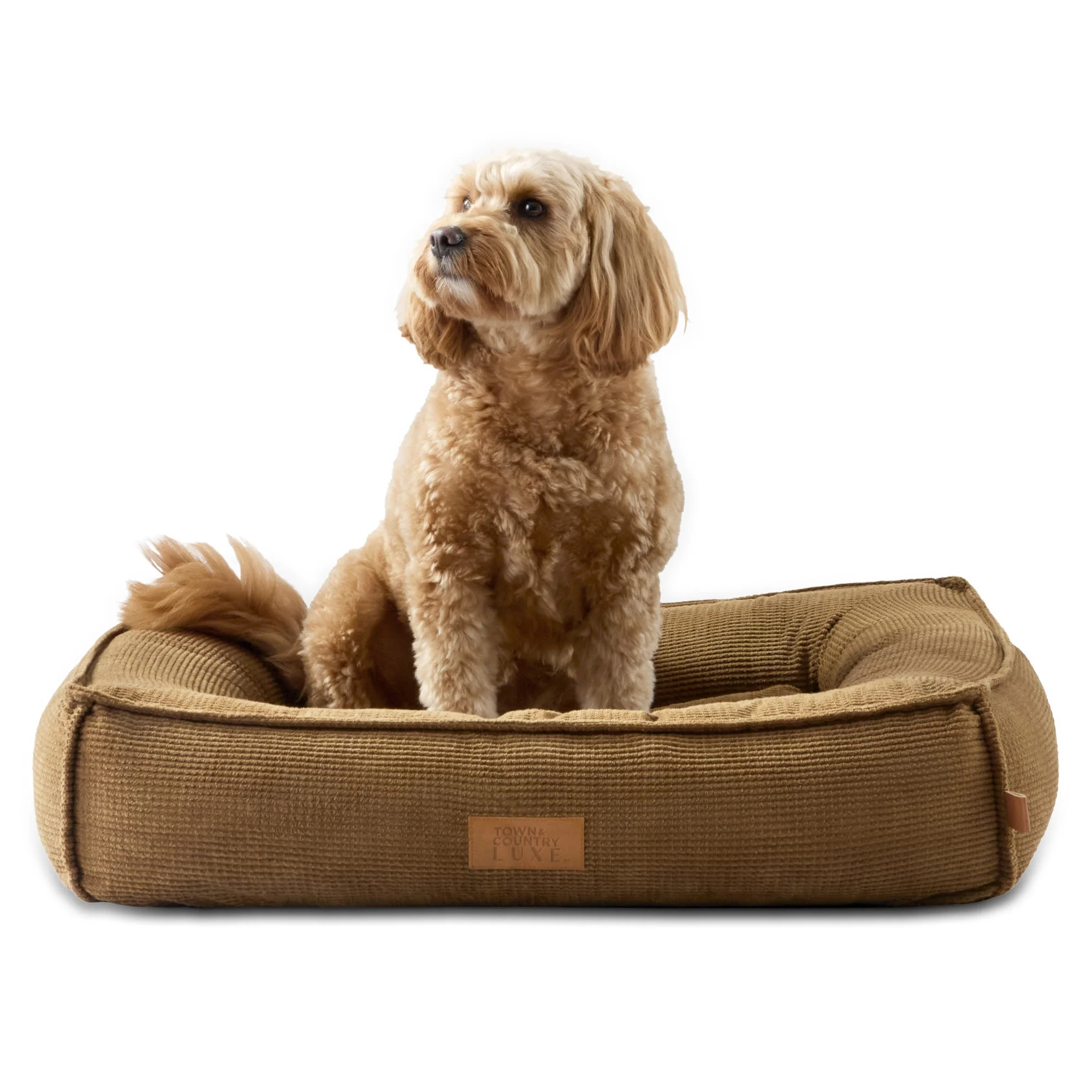 TOWN & COUNTRY LUXE CuddleTown Cozy Bolster Pet Bed, Ribbed Corduroy Texture, Machine Washable Co... | Walmart (US)