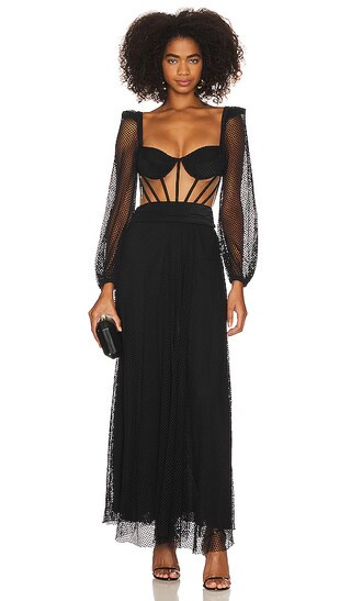 Bustier Beach Dress in Black | Revolve Clothing (Global)