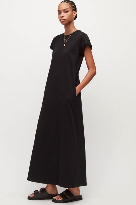 I love a good tee shirt maxi dress.  So cute and versatile.  Wear with slides and a denim jacket.  Or a leather biker jacket and low boots.  Would
Be cool with a long duster sweater and sneakers too  

#LTKFind #LTKstyletip #LTKSeasonal