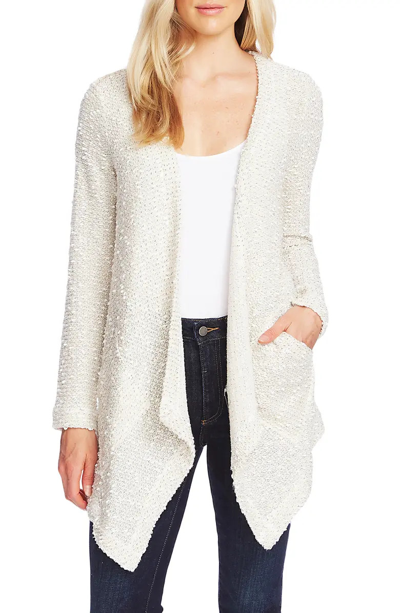Textured Knit Open Front Cardigan | Nordstrom