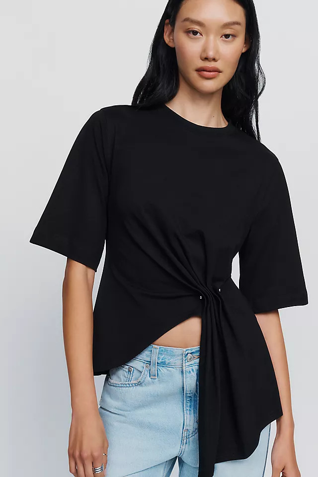 SOVERE Sohvi 100% Cotton Asymmetrical Top | Anthropologie (US)