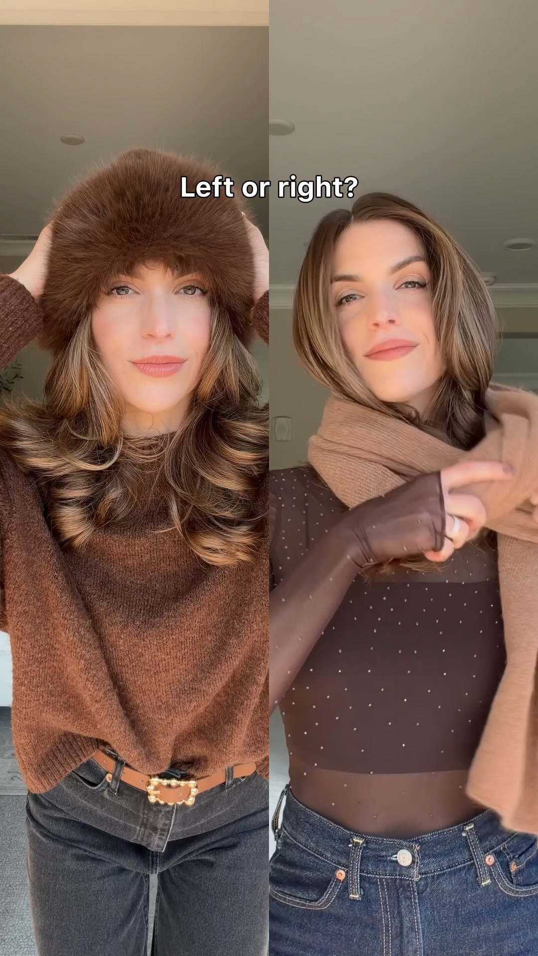 Get dressed with me 🤎 Left or right?

#LTKgrwm #LTKootd #LTKFindsUnder100