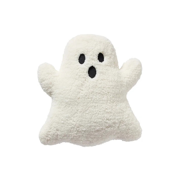 My Texas House 16" x 14" Ivory Ghost Shaped Decorative Pillow | Walmart (US)