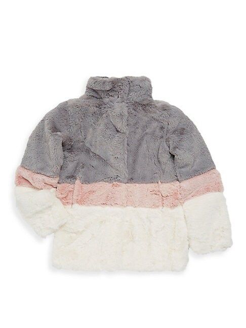 Little Girl's Colorblock Faux Fur Jacket | Saks Fifth Avenue OFF 5TH
