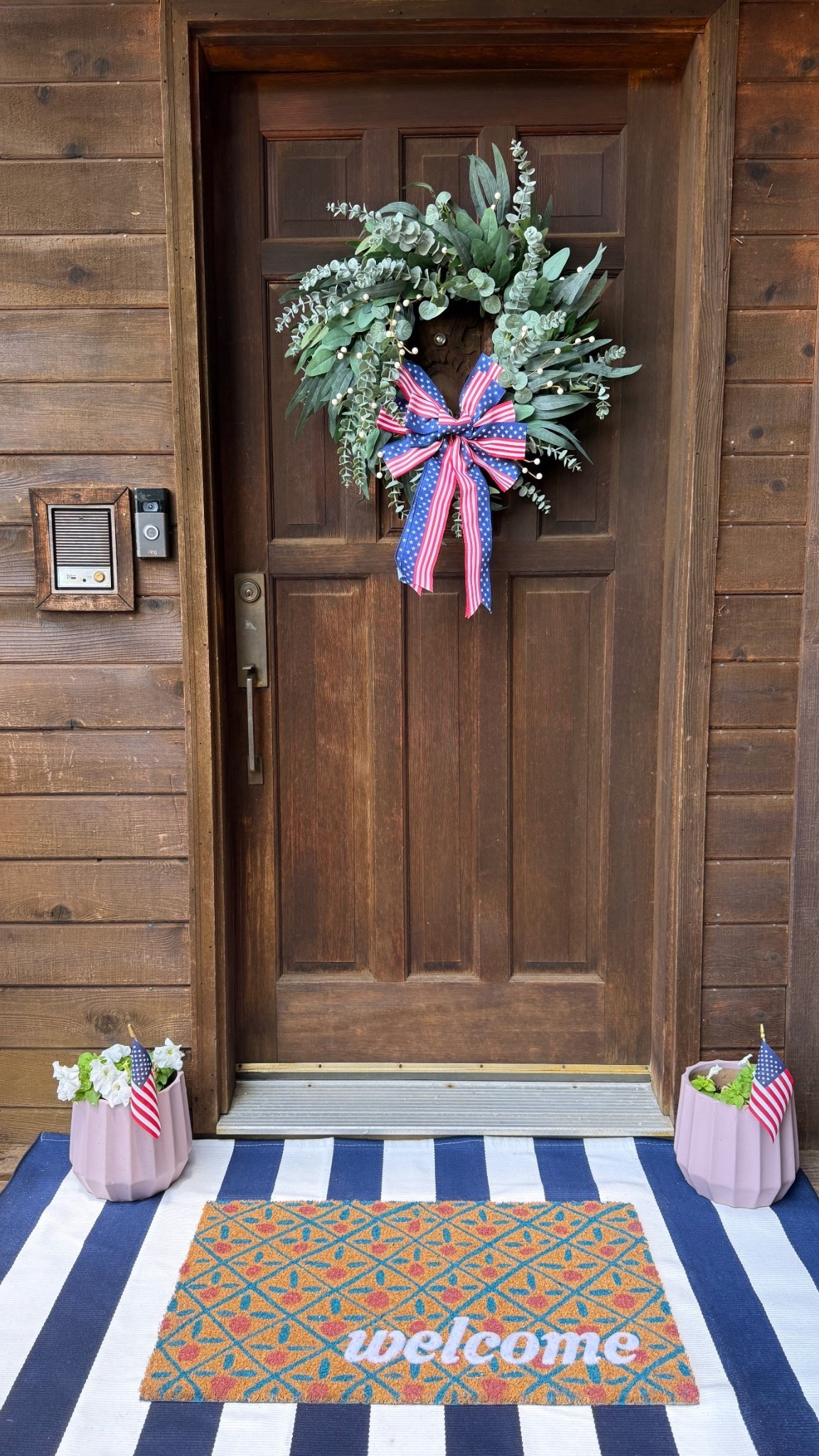 Fourth of July patriotic porch 🇺🇸 ❤️🤍💙 everything under $50!
.
.
#patriotic #fourthofjuly #usa #usadecor #patrioticdecor #americana #americanadecor #redwhiteandblue
.
.


#LTKFindsUnder100 #LTKFindsUnder50