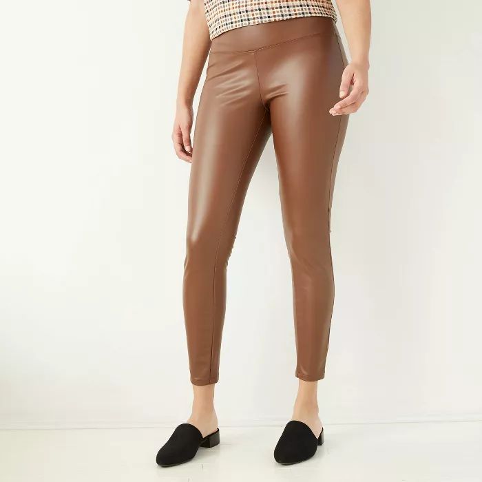 Women's High-Rise Faux Leather Leggings - A New Day™ | Target