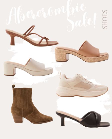 the greatest sandals and closed toe shoe finds from Abercrombie live now and on sale! 
tan, neutral, boots, sandals, heels, sneakers 

#LTKSale #LTKsalealert #LTKshoecrush