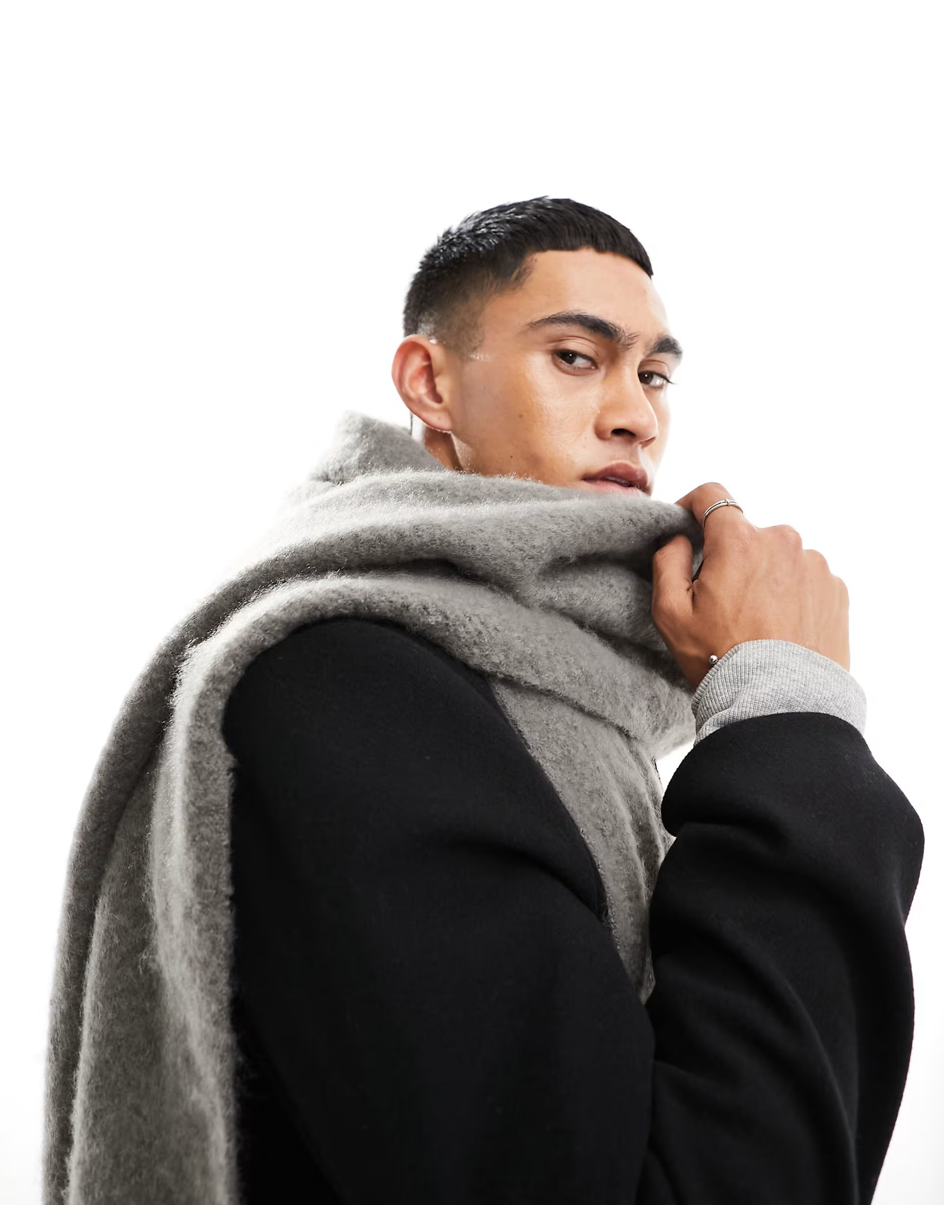 My Accessories Man blanket scarf in grey | ASOS (Global)