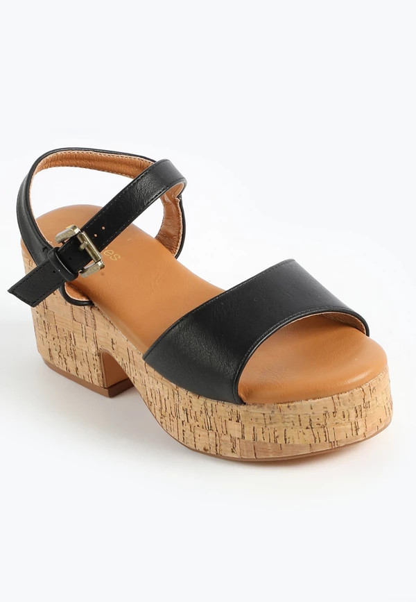 SuperCush Chop Out Wedge Sandal | Maurices
