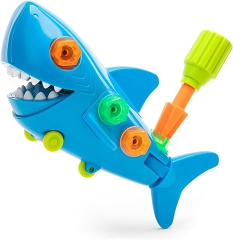 Educational Insights Design & Drill® Shark Toy - Take Apart Toy, Toddler Drill and Screw Toys, G... | Amazon (US)