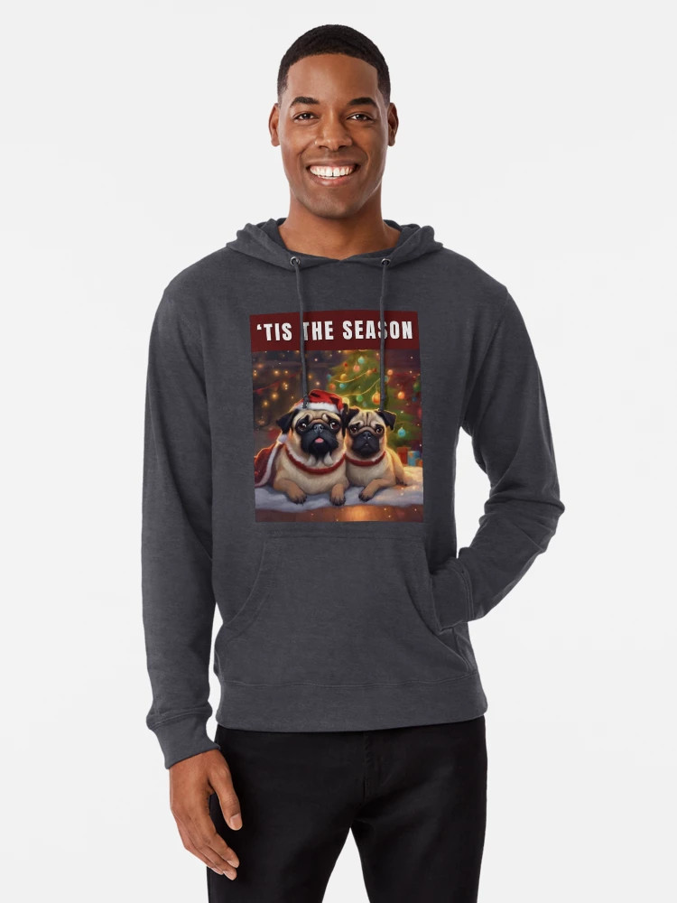 Christmas Pugs - ‘Tis the Season Lightweight Hoodie | Redbubble (US)