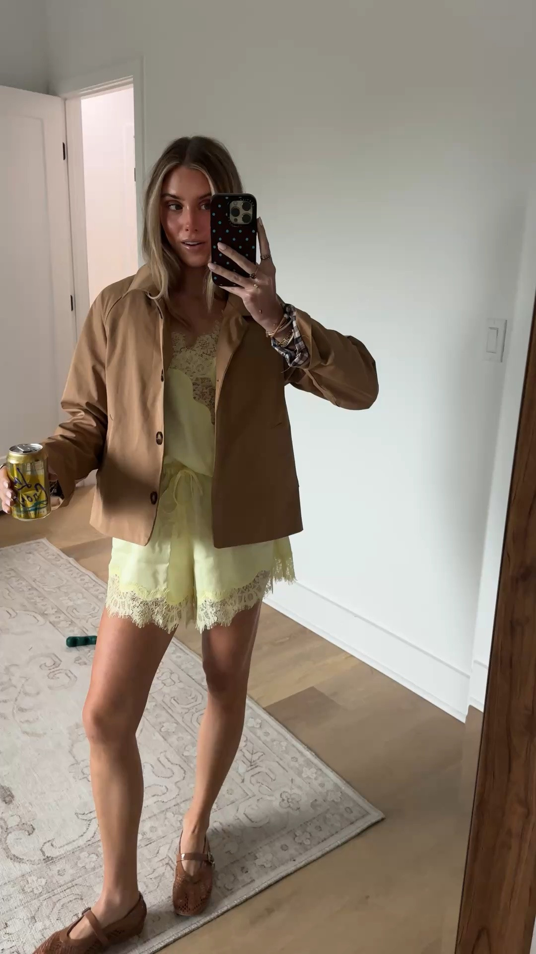 My matching set is from Walmart size XS it’s from the new devil wears Prada collab and the shorts are doen look for less. My jacket is my favorite cropped trench from amazon size small and my shoes are also amazon ballet flats. Perf for a rainy day I’m wearing my @NOOD sticky boobs

#LTKootd #LTKSaleAlert #LTKSeasonal