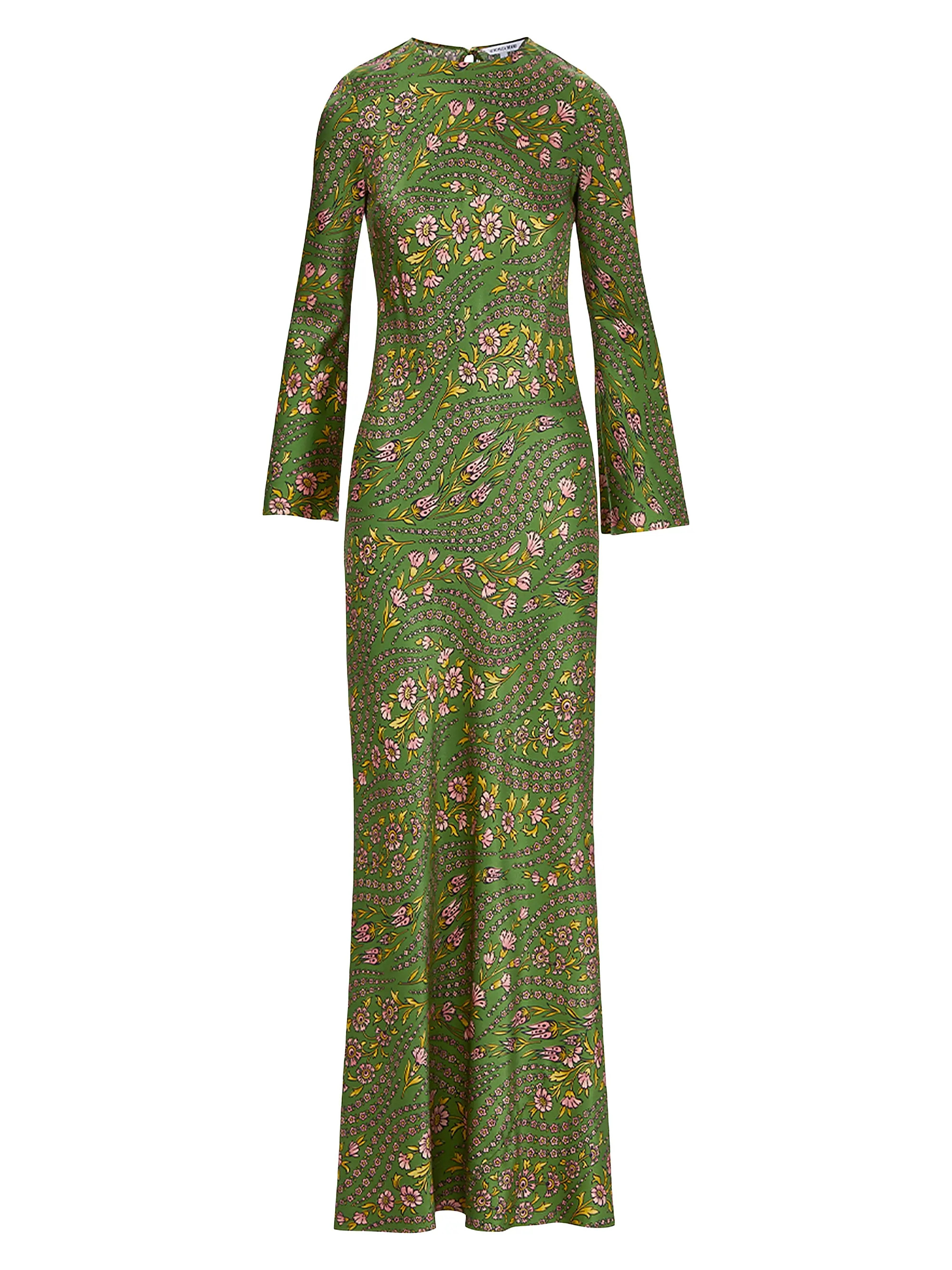 Shop Veronica Beard Gemma Printed Stretch Silk-Blend Maxi Dress | Saks Fifth Avenue | Saks Fifth Avenue