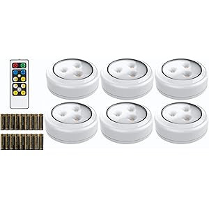 Brilliant Evolution LED Puck Light 6 Pack with Remote | Wireless LED Under Cabinet Lighting | Und... | Amazon (US)