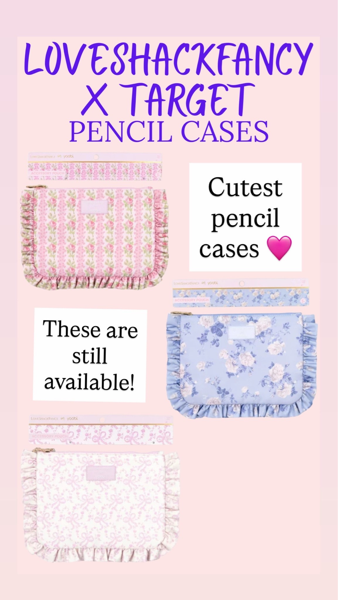 These LoveShackFancy x Target pencil cases are the best!!

#LTKKids