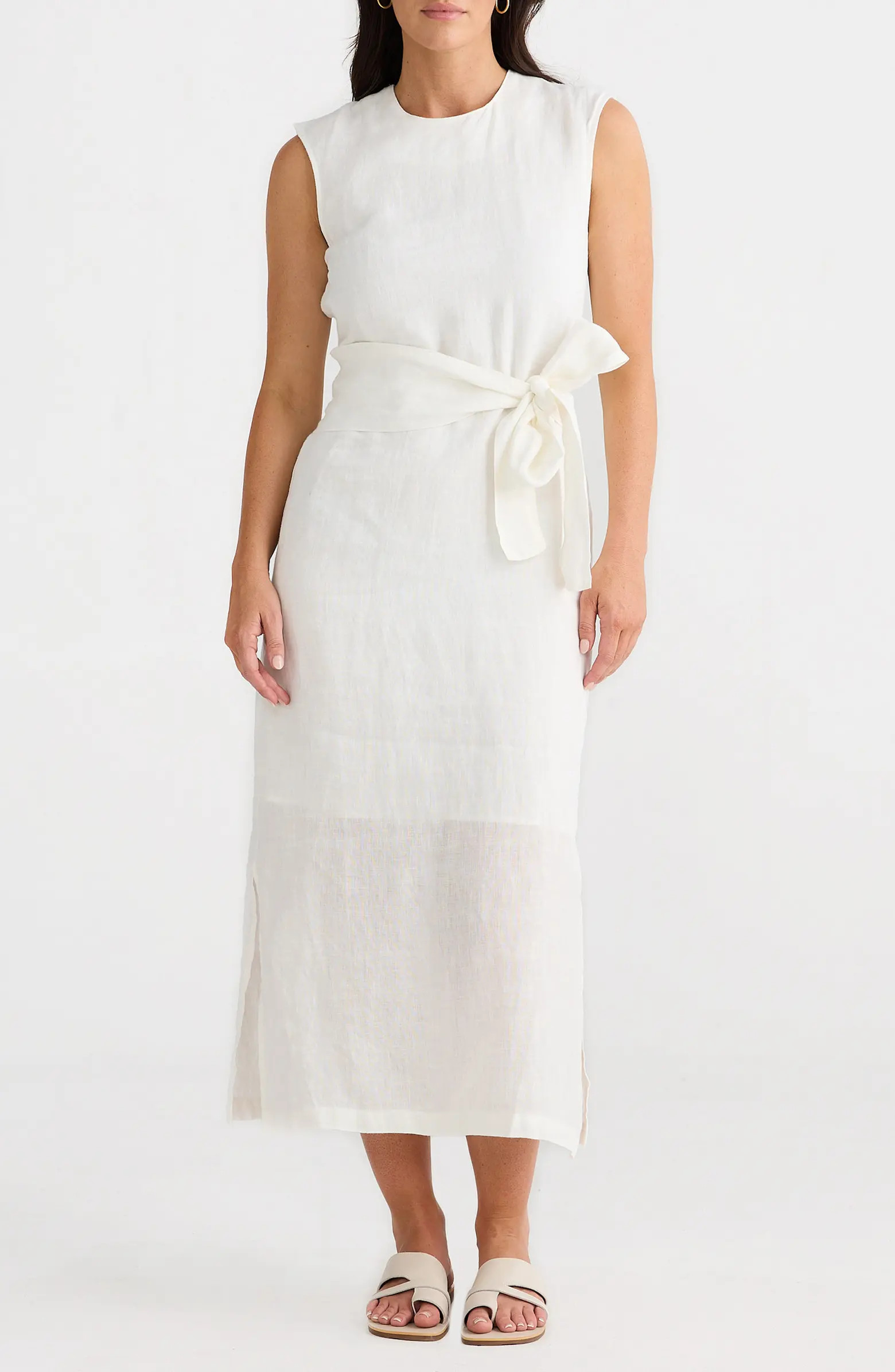 Brave+True Turning Point Sleeveless Linen Dress | Nordstromrack | Nordstrom Rack
