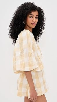 Amazon.com: SUNDRESS Women's Alicia Jumpsuit, Gingham Gold, L-XL : Clothing, Shoes & Jewelry | Amazon (US)