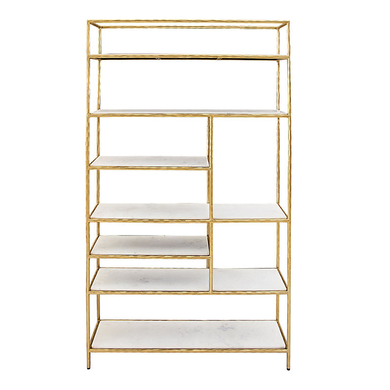 Leanne Wide Marble Bookcase - Ballard Designs | Ballard Designs, Inc.