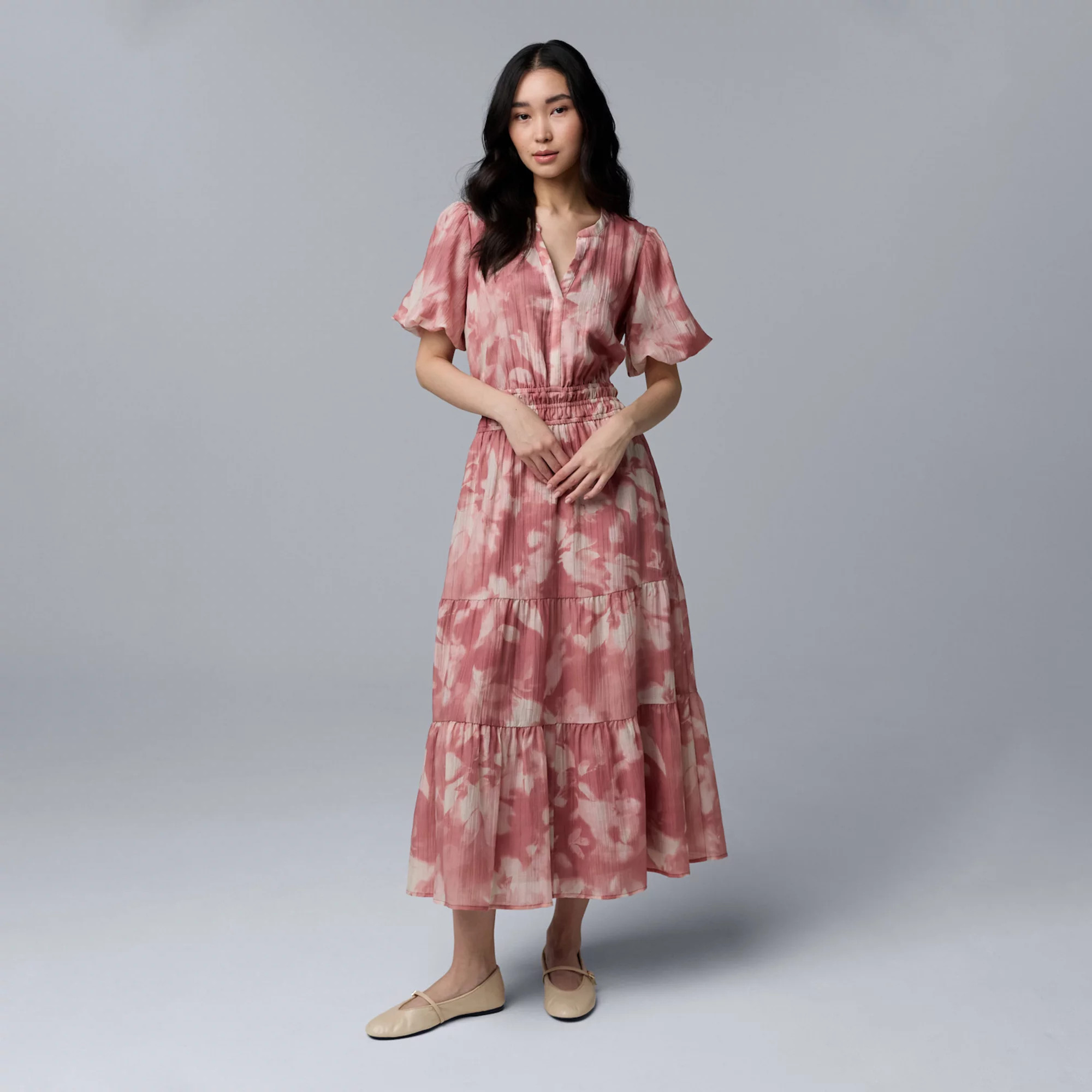 Petite Simply Vera Vera Wang Maxi Fem Dress | Kohl's