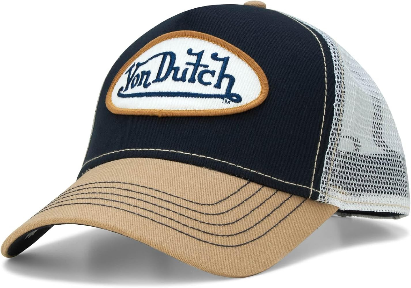 Von Dutch Unisex Trucker Hat - Curved Bill Mesh Back Retro Classic Adjustable Snapback Baseball C... | Amazon (US)