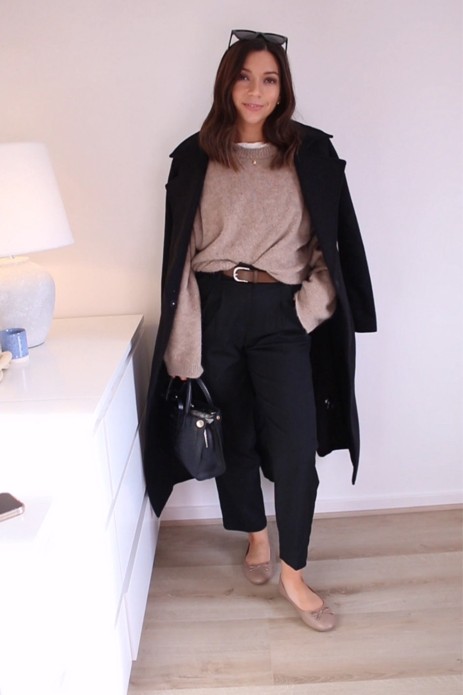Workwear outfit ideas 

- petite approved workwear outfit ideas 
- office outfits 
_ workwear style 
- outfit ideas 

H&M Tailored trousers 
Arket alpaca jumper 
Ballet flats 
Black tailored coat 


#LTKworkwear #LTKeurope #LTKfindsunder50