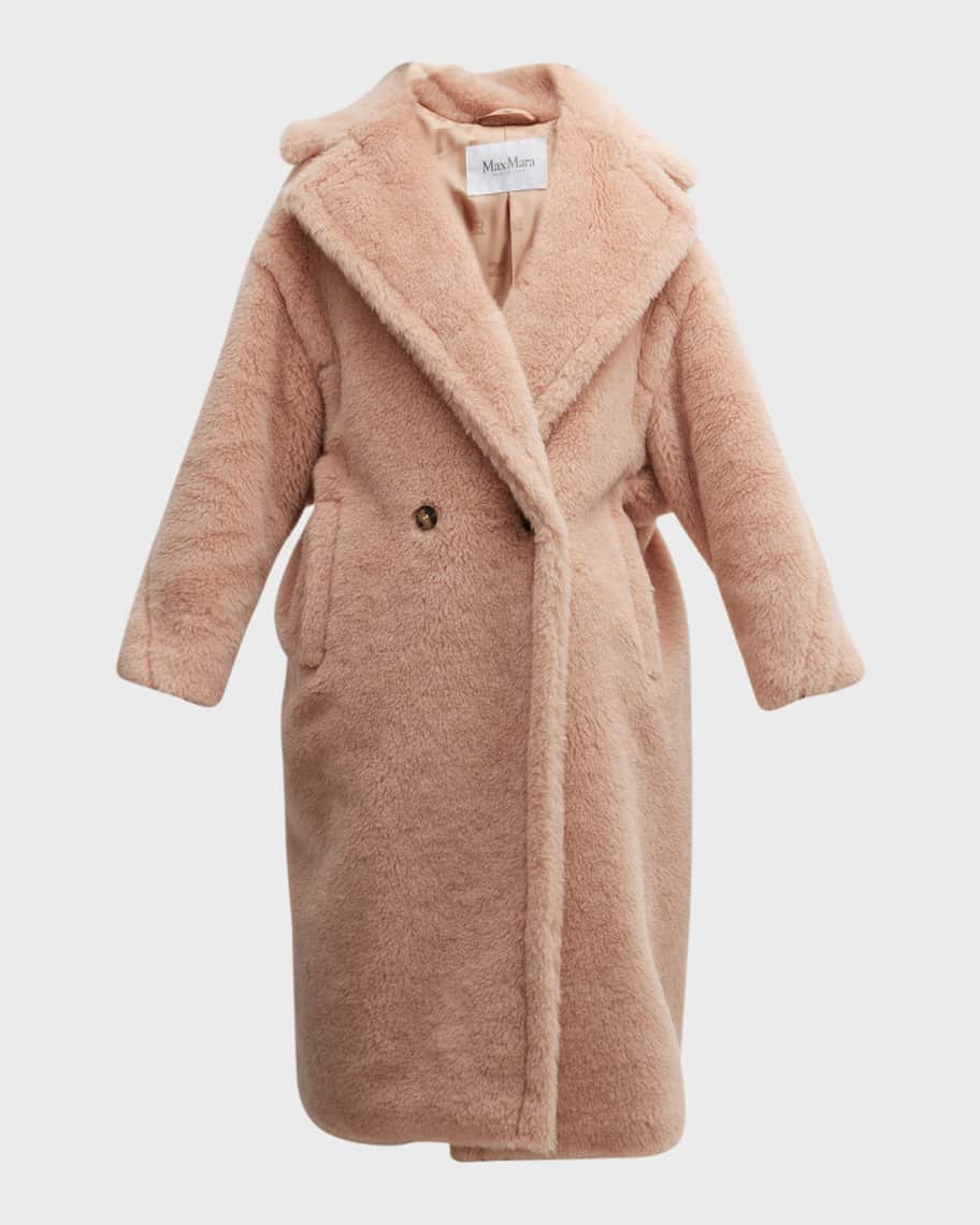 Max Mara Tedgirl Faux Fur Long Coat | Neiman Marcus